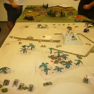 Flames of War game at IWF 2011.
