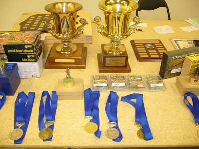 Prizes at the IWF 2011 competition.