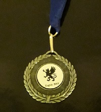 Natcon medal from the 2019 Kapiti tournament