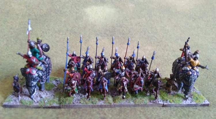 Moghul cavalry and elephants. 15mm Essex Miniatures