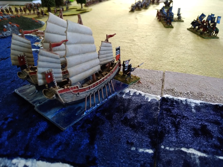 Japanese ships in a 15mm DBR game