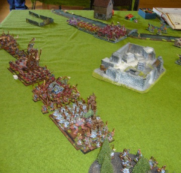 Warhammer game between Skaven and Chaos