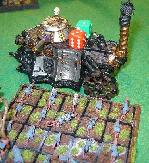 Skaven rats and Empire steam-tank